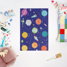 Planètes spatiales Rocket Midnight Blue