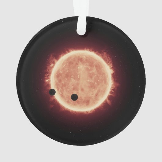 Planètes Transitant Red Nwarf Star Dans Trappist-1 (dos)