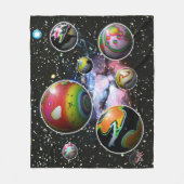 Planetoïden Fleece Deken (Voorkant)