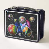 Planetoïden metalen lunchbox (Achterkant)
