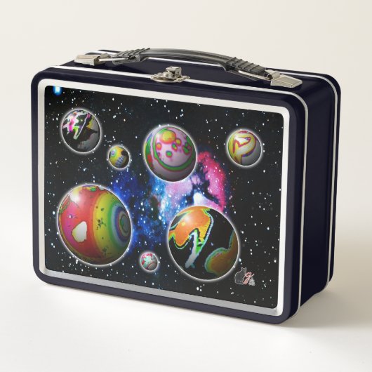 Planétoïdes Lunchbox métallique (Devant)