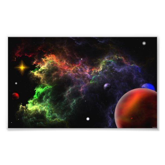 Planétoïdes - Nebula Cluster H Photo agrandissemen (Devant)
