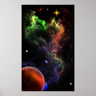 Planetoids in de Cluster van de Nevel RR90 Poster
