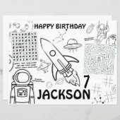 Planetplaatjes, werkblad buitenruimte (Voorkant / Achterkant)