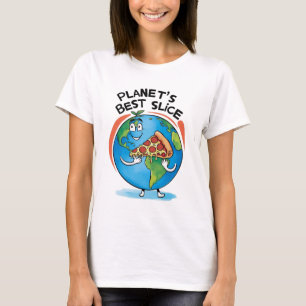 Planet's Best Slice: Aarde met Pizza T-shirt