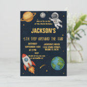 Planets Explorer Party Uitnodigen Kaart (Staand voorkant)