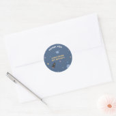 Planets & Rocket, Space Birthday Dank u Sticker (Envelop)
