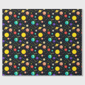 Planets Stars Astronomy Constellations Cadeaupapier (Vlak)