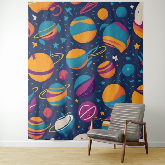  Planets Wallpaper Wandkleed (In situ)