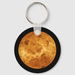 Planetvenus uit de buitenruimte sleutelhanger