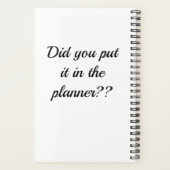 Planificateur (Dos)