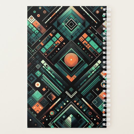 Planificateur 3D Retro Tech (Dos)