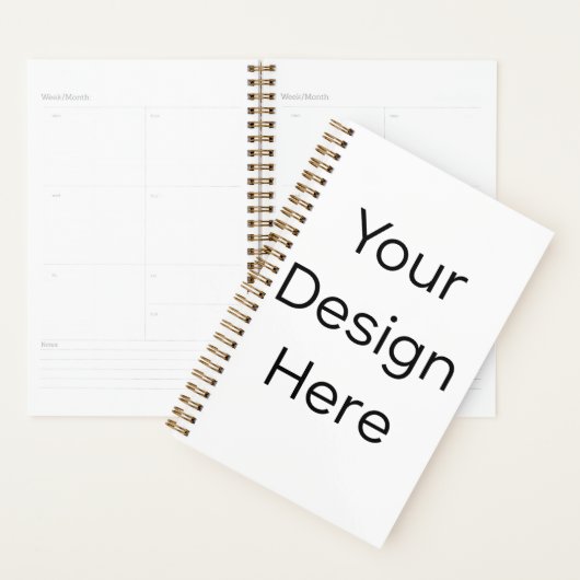 Planificateur 5,5" x 8,5" Couverture rigide Spiral (Devant avec enveloppe)
