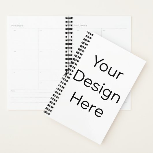 Planificateur 5,5" x 8,5" Couverture rigide Spiral (Devant avec enveloppe)