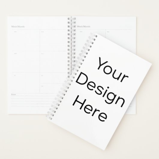 Planificateur 5,5" x 8,5" Couverture rigide Spiral (Devant avec enveloppe)
