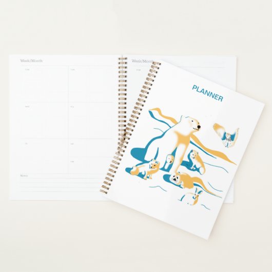 Planificateur - 8,5 pouces X 11 pouces (Devant avec enveloppe)