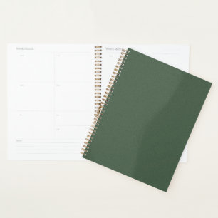 Planificateur 8,5 x 11 à texture verte pour la mai