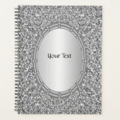 Planificateur à Cadre Pailleté Argent (Devant)