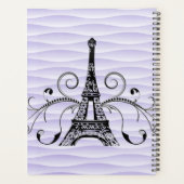 Planificateur à fioritures de la Tour Eiffel viole (Dos)