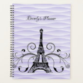 Planificateur à fioritures de la Tour Eiffel viole (Devant)