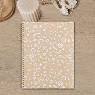 Planificateur à motif beige Memphis