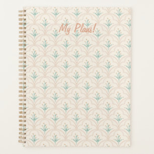 Planificateur à motif de fleurs printanières