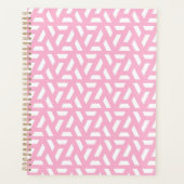 Planificateur à motif de triangle rose (Devant)