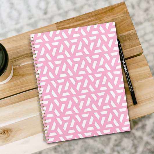Planificateur à motif de triangle rose