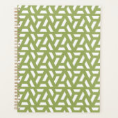 Planificateur à motif de triangle vert (Devant)