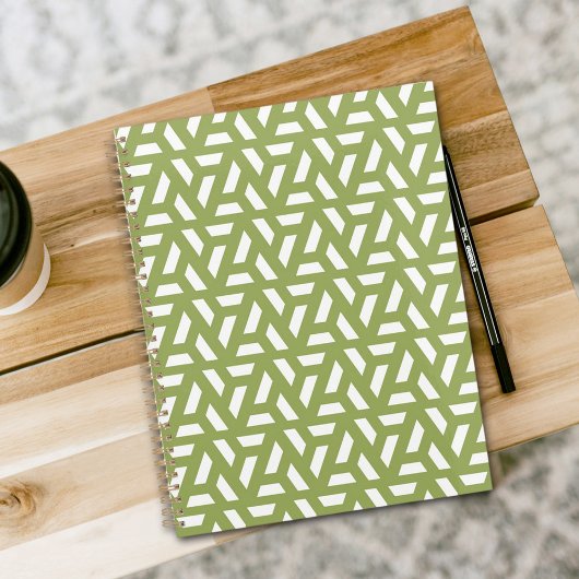 Planificateur à motif de triangle vert