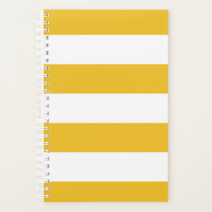 Planificateur à rayures jaunes