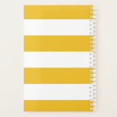 Planificateur à rayures jaunes (Dos)