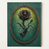 Planificateur à reliure spirale avec une rose surr (Dos)