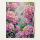 Planificateur à reliure spirale Fleurs d'hortensia (Dos)
