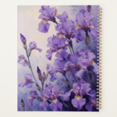 Planificateur à reliure spirale Iris Floral Botani (Dos)