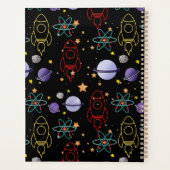 Planificateur à thème Espace prénom personnalisé (Dos)