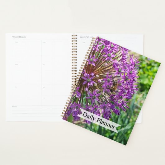 Planificateur Abeille sur Fleur (Devant avec enveloppe)