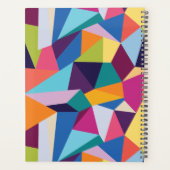 Planificateur Abstrait coloré avec nom (Dos)