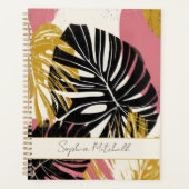 Planificateur Abstrait Moderne Tropical Boho Monst (Devant)