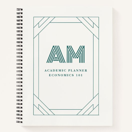 Planificateur Académique & Cahier de Notes Élégant (Devant)