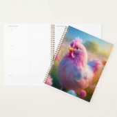 Planificateur Adorable Poulet Rose  (Devant avec enveloppe)
