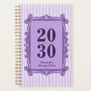 Planificateur annuel à cadre orné violet