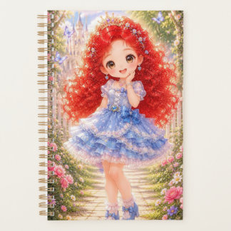 Planificateur annuel de 12 mois de la princesse mi