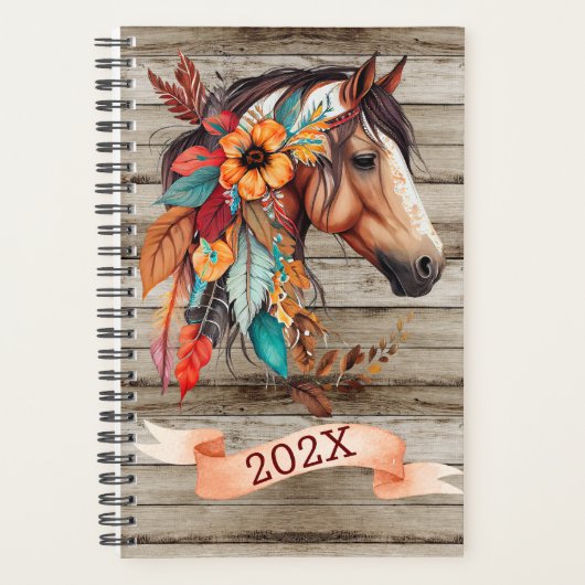 Planificateur annuel de rendez-vous de cheval de c (Devant)