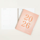 Planificateur annuel grand format Aura Orange (Devant avec enveloppe)