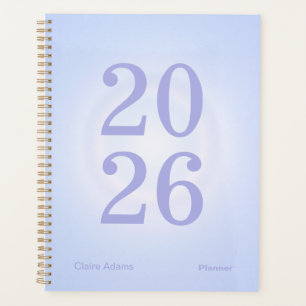 Planificateur annuel grand format Aura Periwinkle