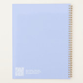Planificateur annuel grand format Aura Periwinkle (Dos)