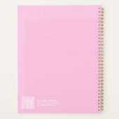 Planificateur annuel grand format Aura rose (Dos)
