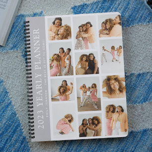 Planificateur annuel personnalisé à grille de phot