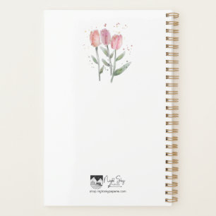 Planificateur annuel Tulipes 5,5 x 8,5 Vide